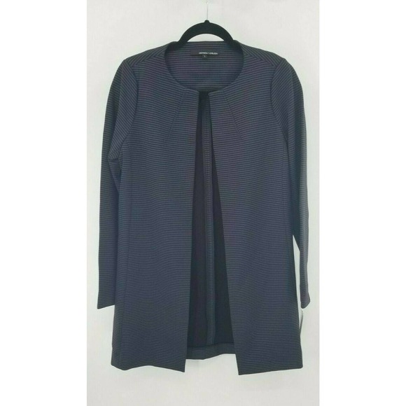 Amanda + Chelsea Women's Stripe Ponte Jacket - Picture 1 of 9